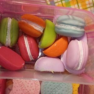 Colorful Macaron Charm Set